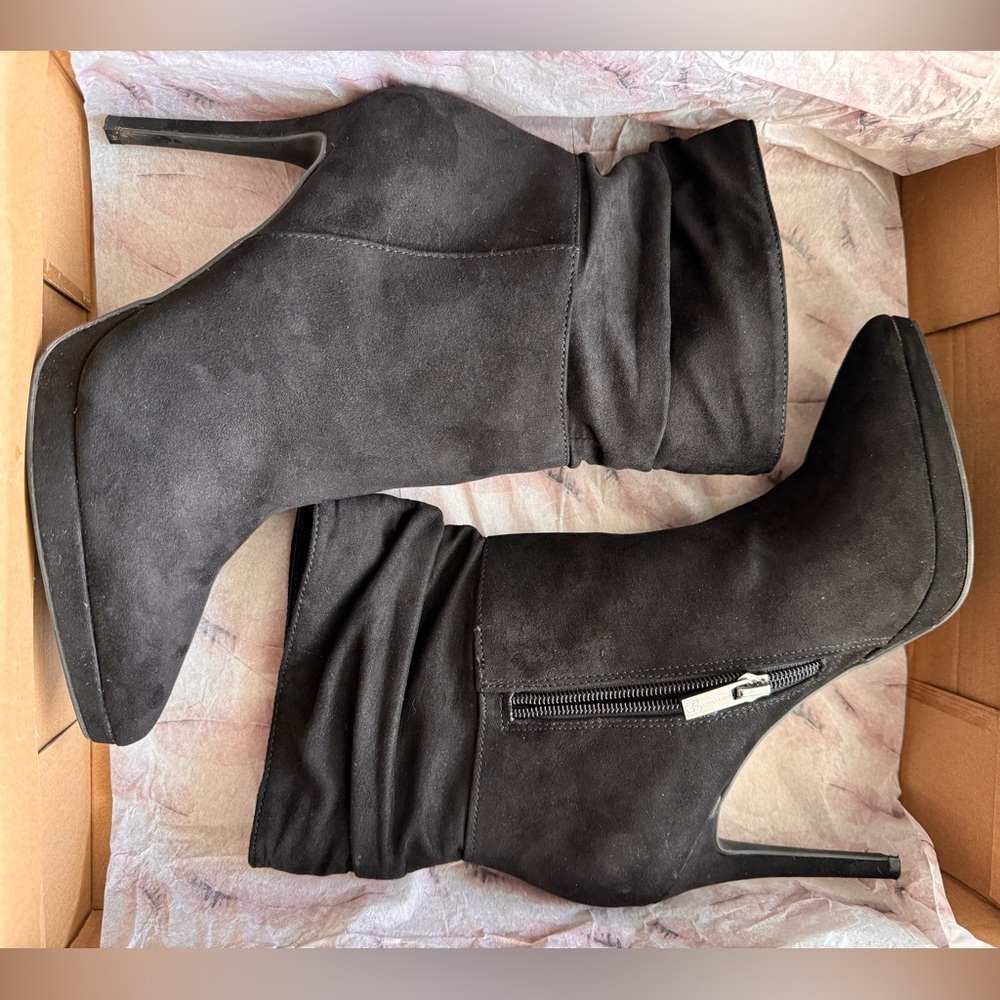 Jessica Simpson ~ Used Black Gaiven Platform Booties Size 8